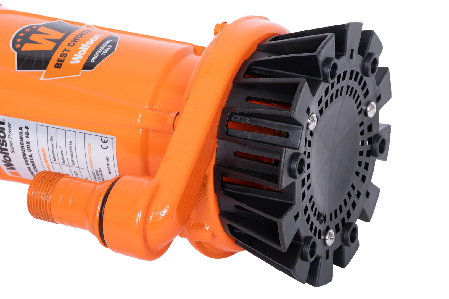 Pompă Submersibilă Apă Curată 370W, Debit 3000 lh, Refulare 16m, Corp Fontă cu Flotor (1)