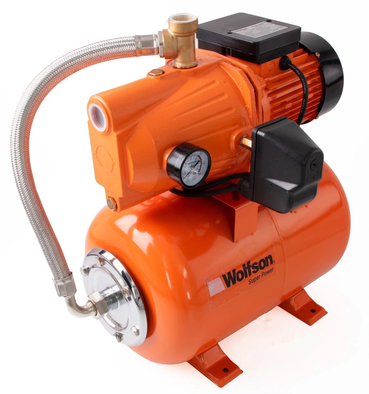 Hidrofor WOLFSON 800 3A Fonta, Vas 24L 800W, Absorbtie 8m, Debit 3200 lh (3)