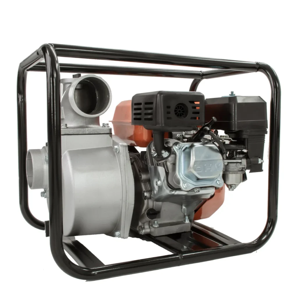 Motopompa WOLFSON WT 30, 3 toli   6.5 CP, Absorbtie 8m, Debit 60000 Lh, Ideala pentru irigatii si zone fara curent datorita consumului r (1)