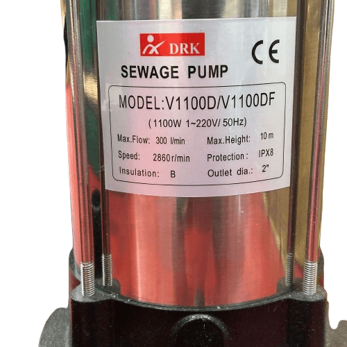 Pompă Submersibilă cu Tocător DRK V1100DF – 1100W, 300 lmin (1)