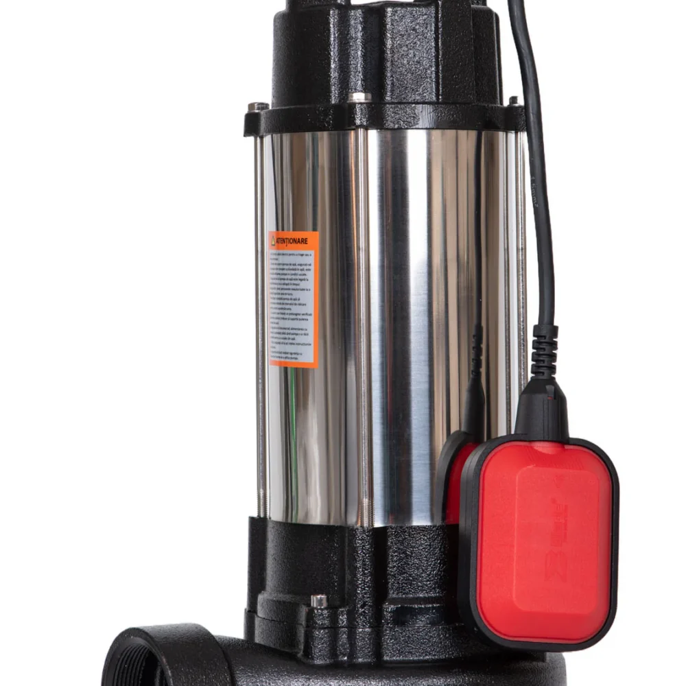 Pompa submersibila de apa murdara Blade WQW 1500D F PRO   1100W, Absorbtie 14m, Debit 25000 lh, tocator integrat pentru fose septice (1)