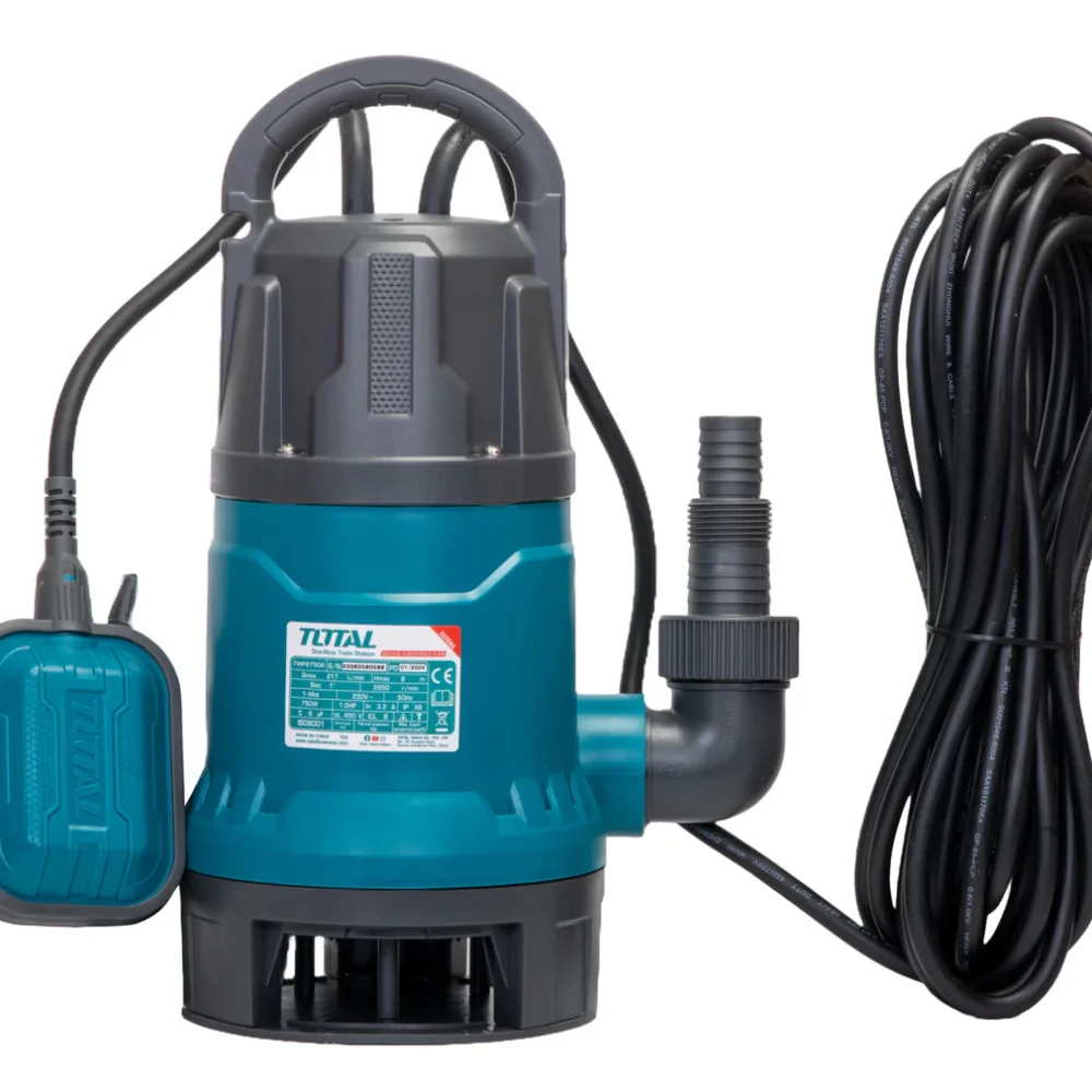 Pompa submersibila de apa murdara TOTAL TWP775016   750W, Absorbtie 7m, Debit 12960 lh, Protectie IPX8 (1)