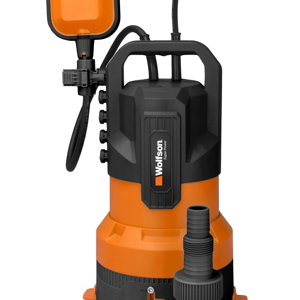 Pompa submersibila de apa murdara WOLFSON 3 in 1   450W, Absorbtie 6m, Debit 12000 lh, sistem de reglaj pe 3 trepte de inaltime (1)