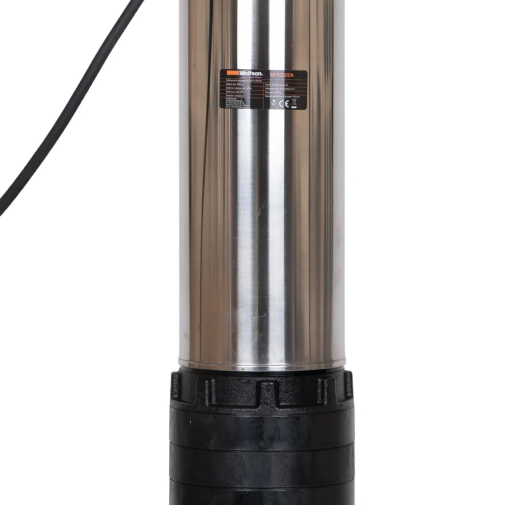 Pompa submersibila de apa murdara WOLFSON DENISIPAT   1500W, Absorbtie 20m, Debit 6500 lh, Carcasa din otel inoxidabil rezistenta la coroziune (1)