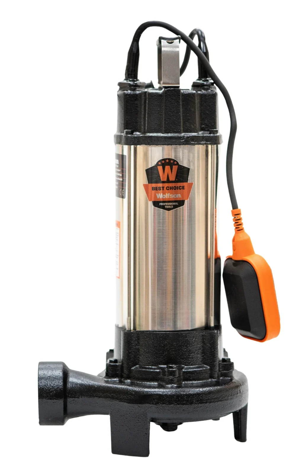 Pompa submersibila de apa murdara WOLFSON WQW 1500D F PRO   1500W, Absorbtie 15m, Debit 25000 lh, tocator exterior si flotor pentru oprire automata (1)