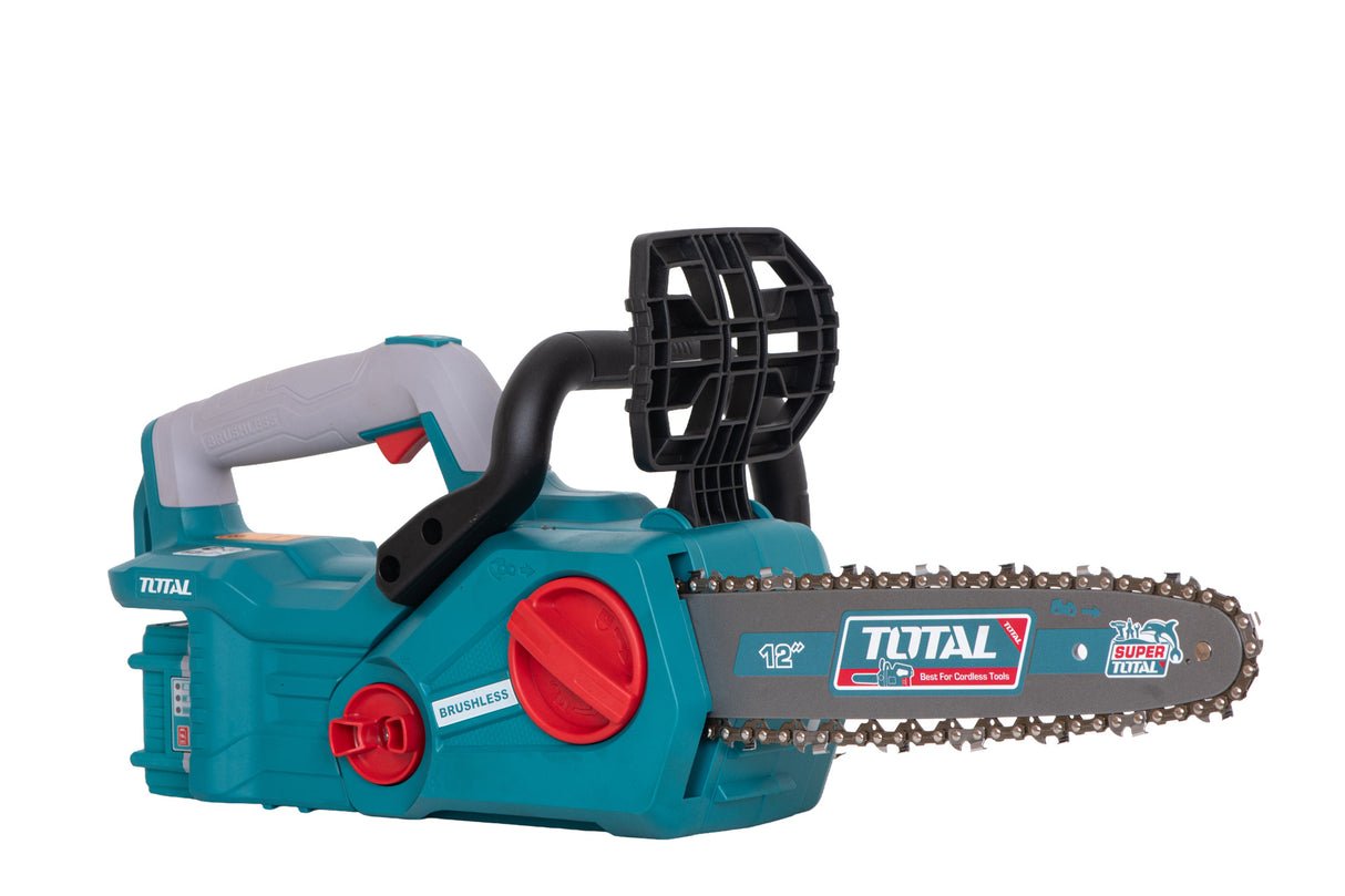 drujba motofierastrau pe acumulator total 20v lama 30 cm acumulator si incarcator 4