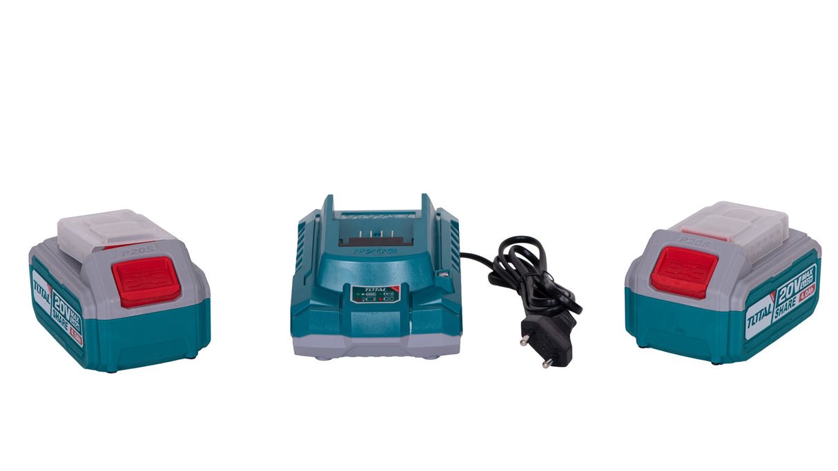 drujba motofierastrau pe acumulator total 20v lama 30 cm acumulator si incarcator 6