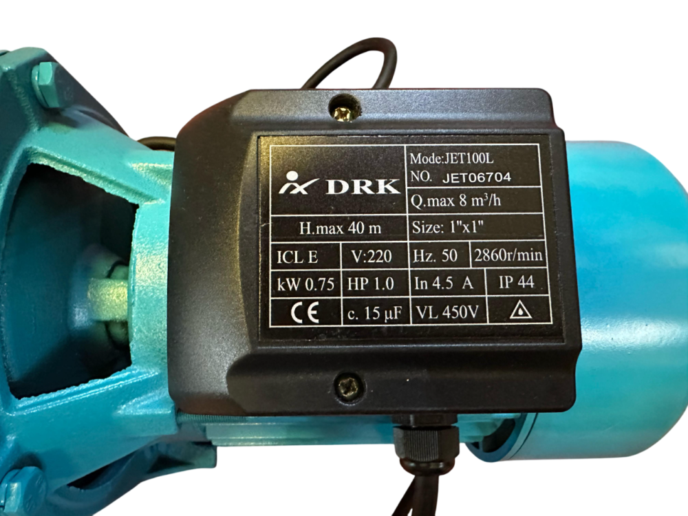 pompa de apa de suprafata drk jet100l 0.75 kw debit max 8m3h 2