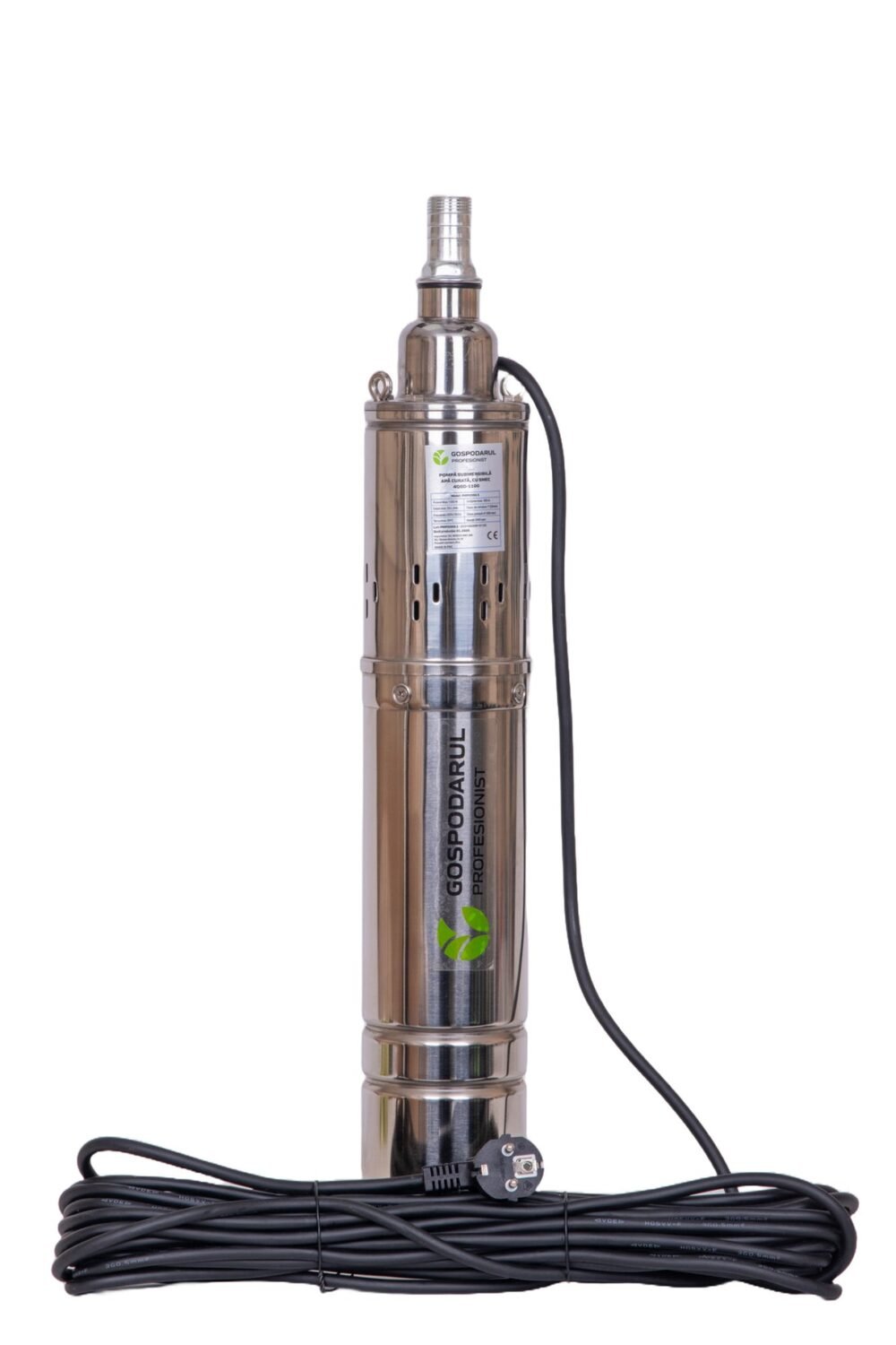 pompa submersibila apa curata gospodarul profesionist 4qgd 1100 1100w cu snec debit 1980 lh 1