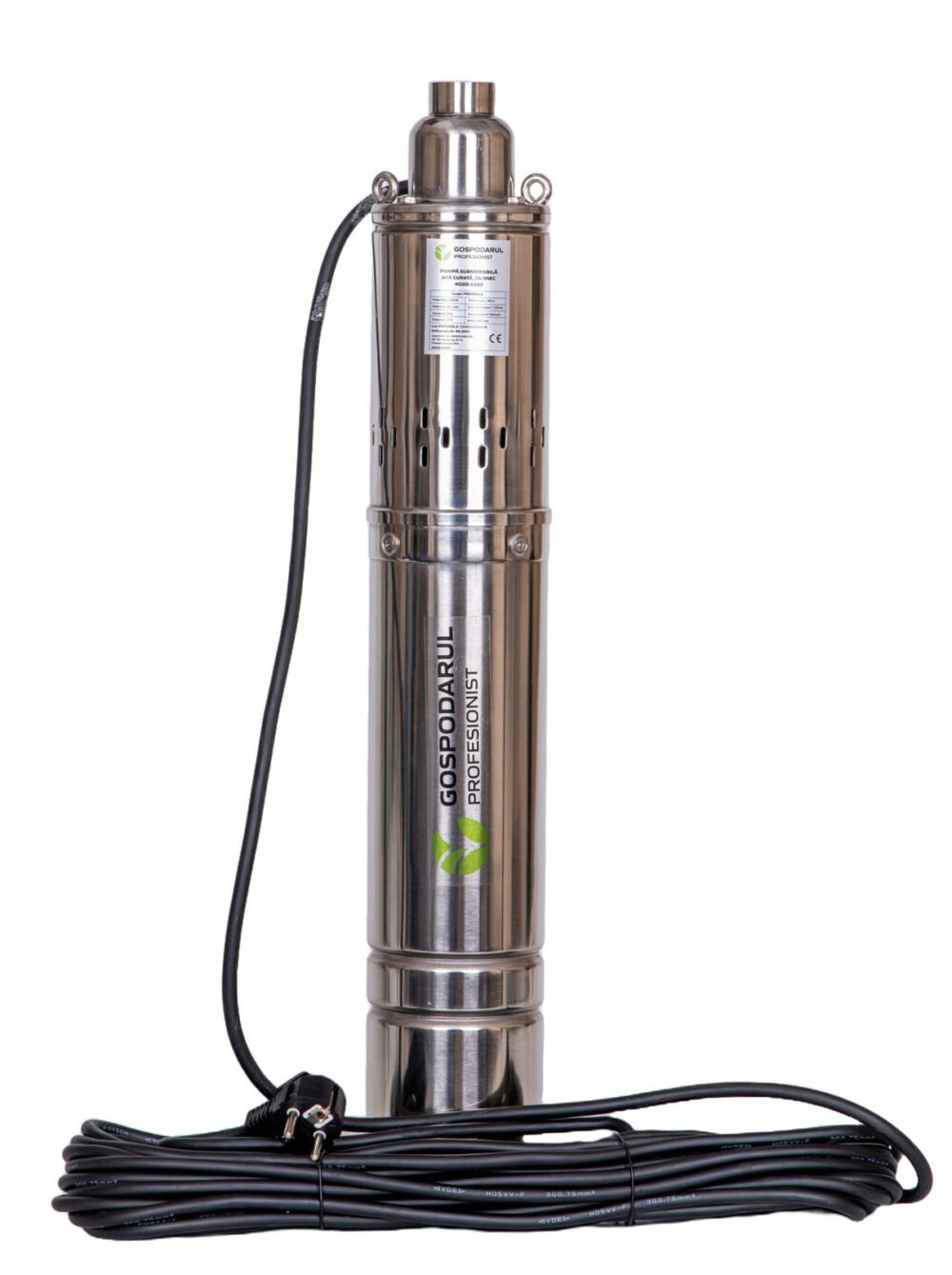 pompa submersibila apa curata gospodarul profesionist 4qgd 1500 1500w cu snec debit 2400 lh 1