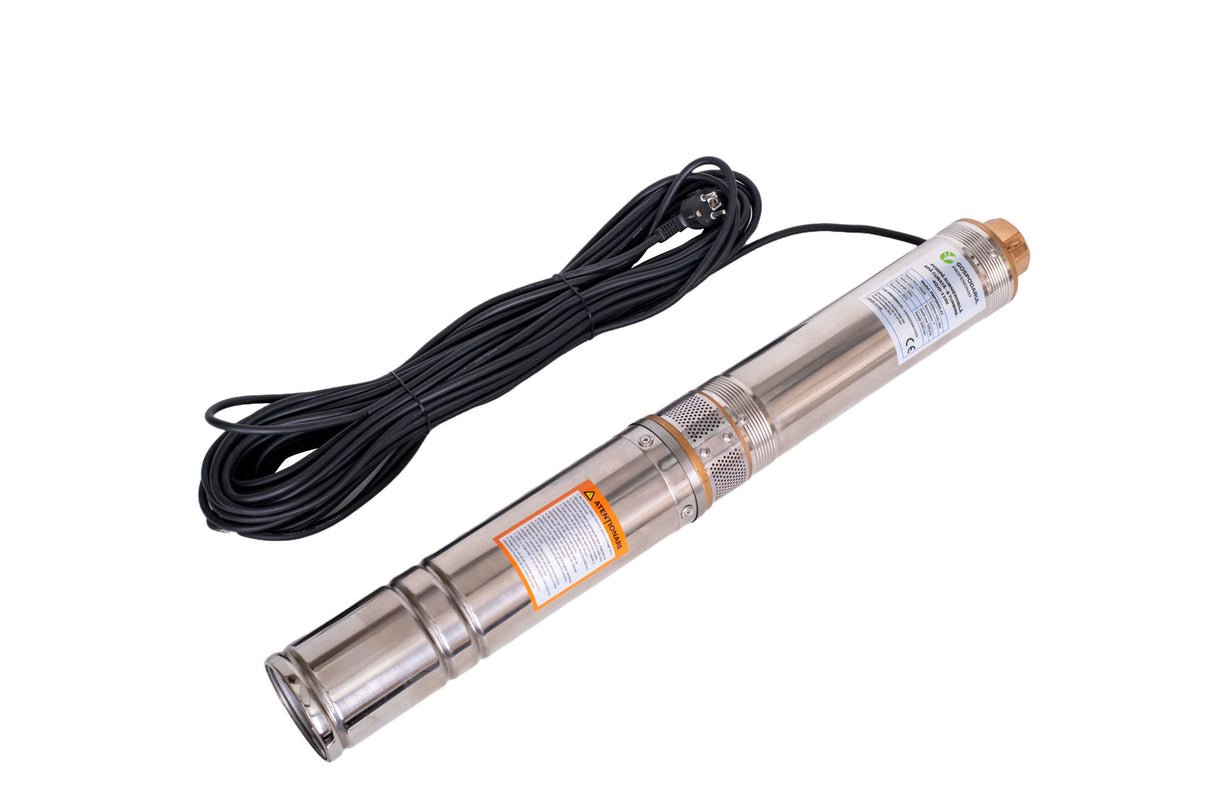 pompa submersibila apa curata gospodarul profesionist 4qjd 1100 1100w 8 turbine debit 6000 lh 2