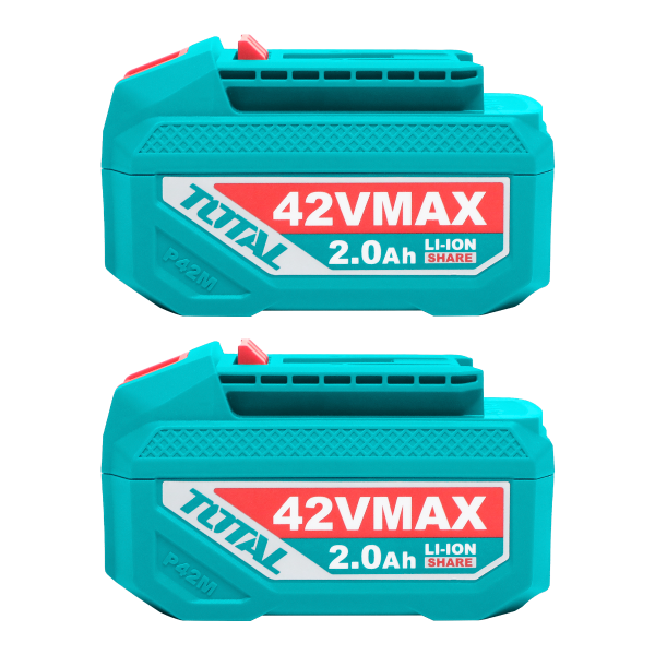 acumulator li ion total 42v 2ah pentru unelte platforma p42m incarcator 2