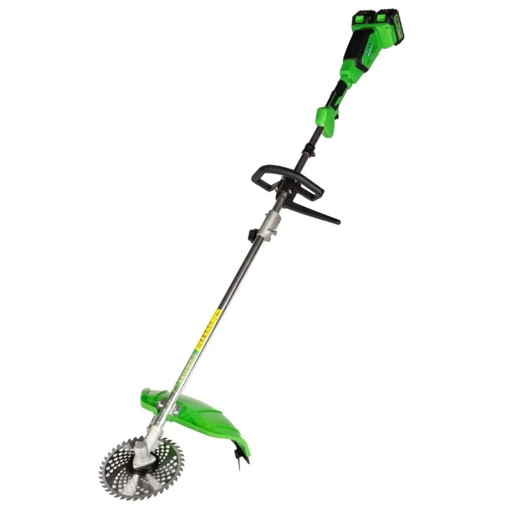 motocoasa trimmer electrica micul fermier 2x20v 2 acumulatori 4ah maner simplu motor fara perii 1
