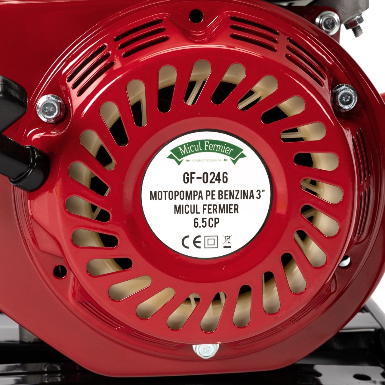 motopompa micul fermier 65cp 196cc benzina 4t racord 3 debit 60000lh 3