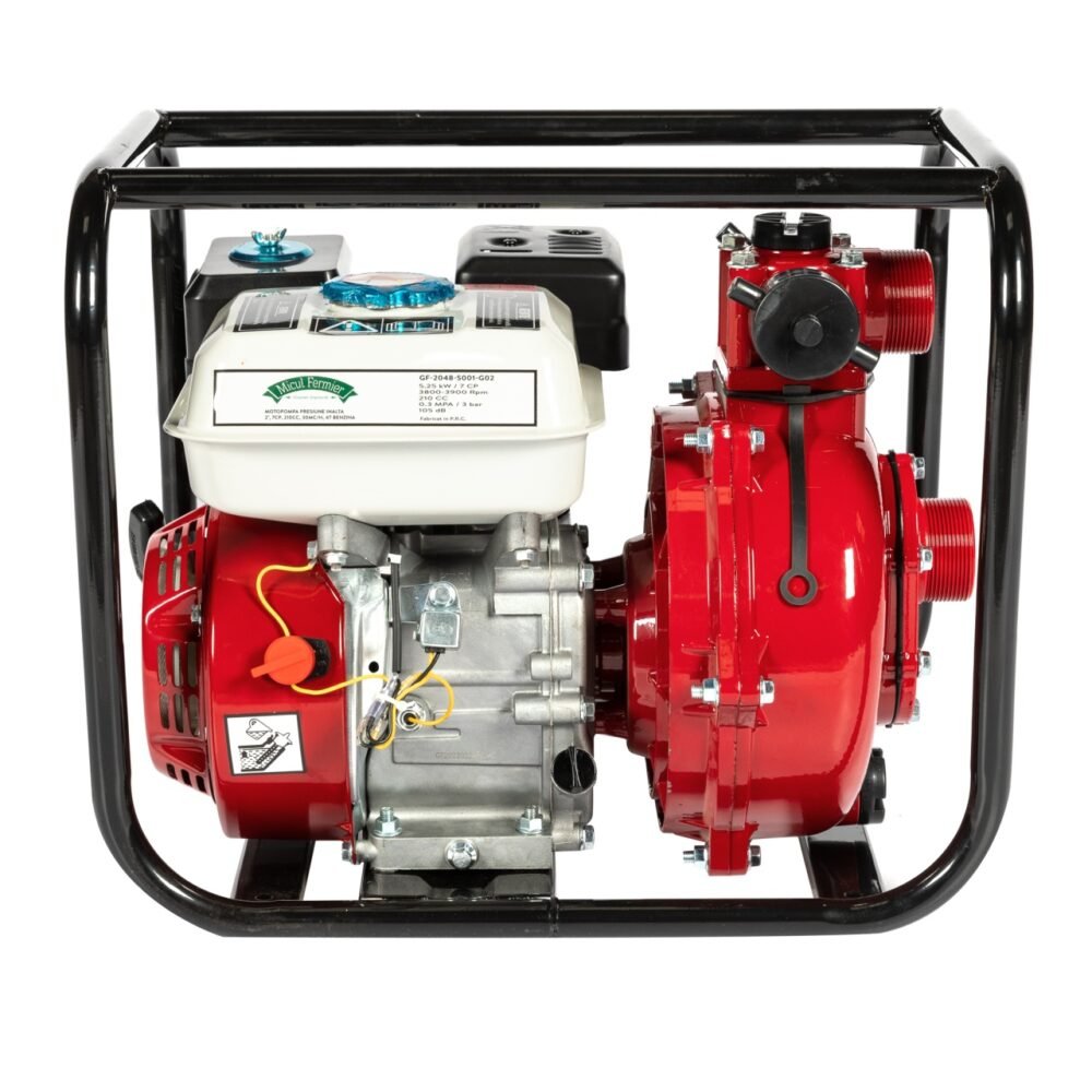 motopompa micul fermier 7cp 210cc benzina 4t racord 2 debit 30000lh 2