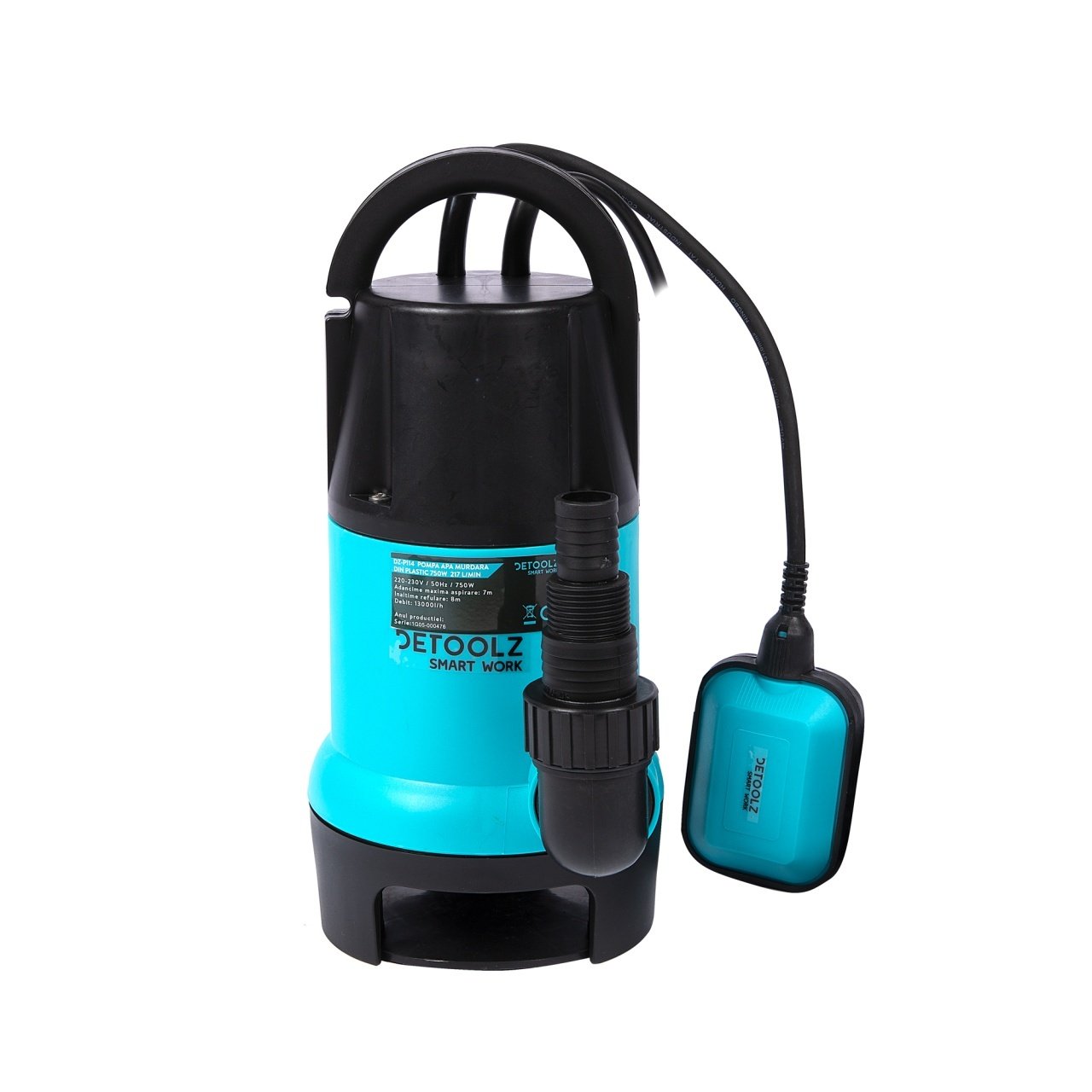 pompa apa murdara din plastic 750w 217lmin 1