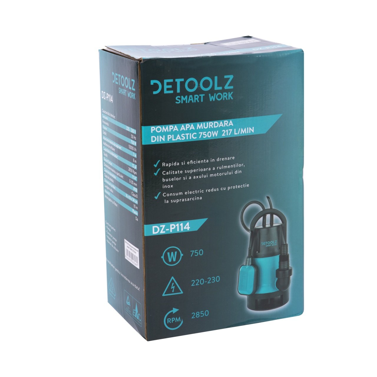 pompa apa murdara din plastic 750w 217lmin 7