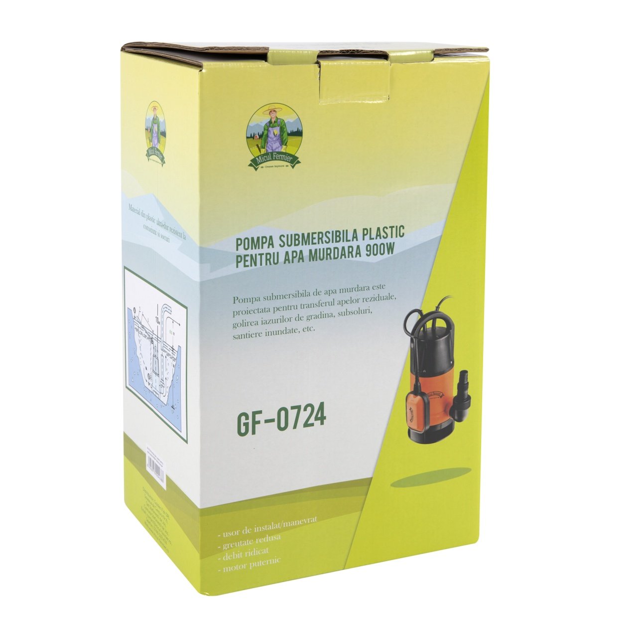 pompa apa murdara din plastic 900w micul fermier 5