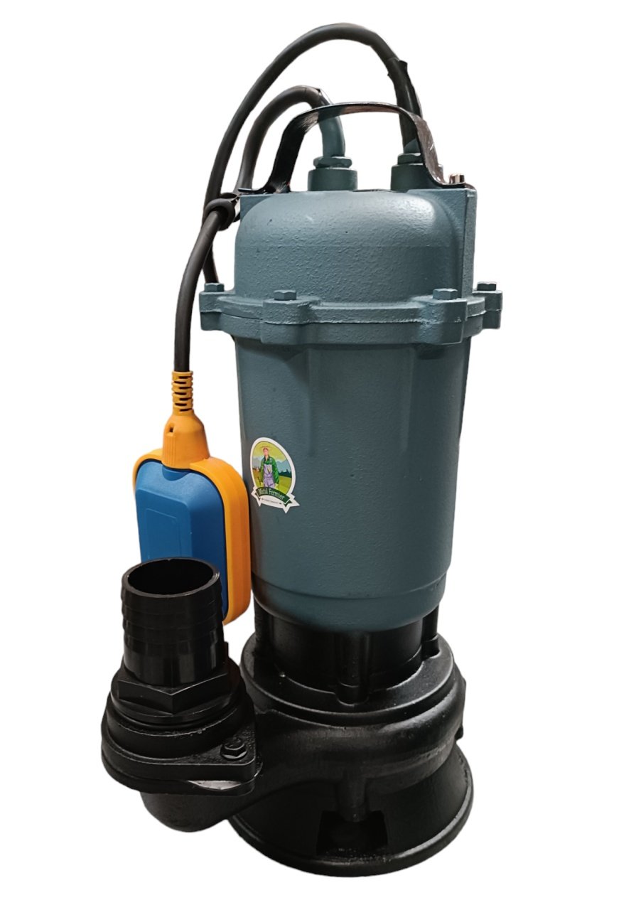 pompa apa murdara micul fermier 15 kw cu tocator debit maxim 12000 lh inaltime maxima de pompare 9m cu plutitor 2