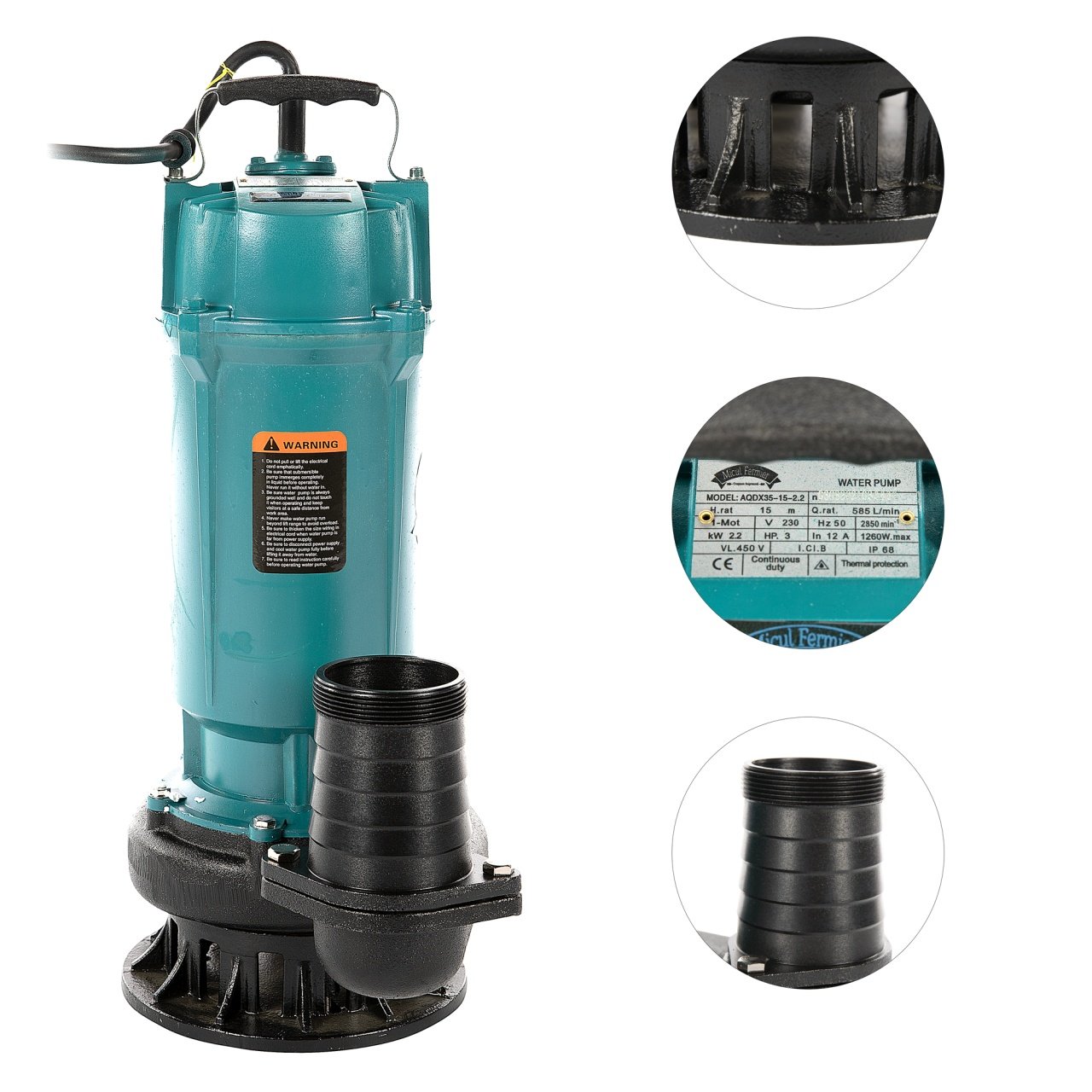pompa apa submersibila qdx35 15m 22kw 3 3