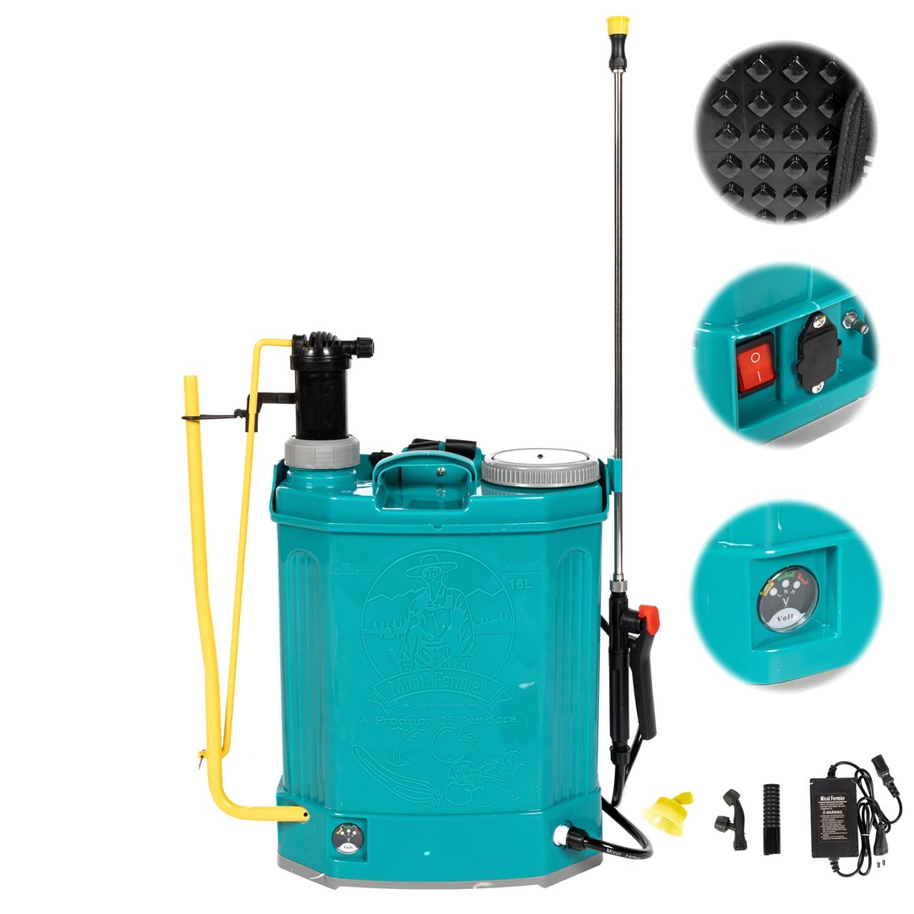 pompa de stropit 2 in 1 acumulator manuala 16l 3