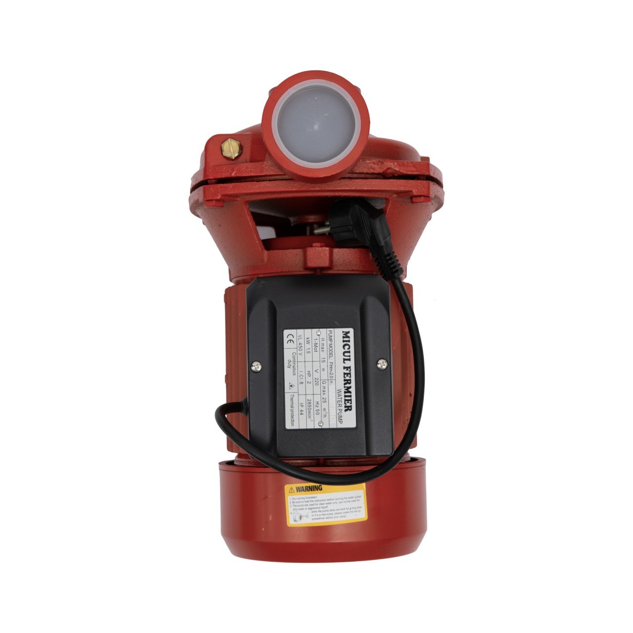 pompa de suprafata micul fermier 15 kw debit maxim 24900 lh inaltime maxima de pompare 15m corp pompa fonta 5