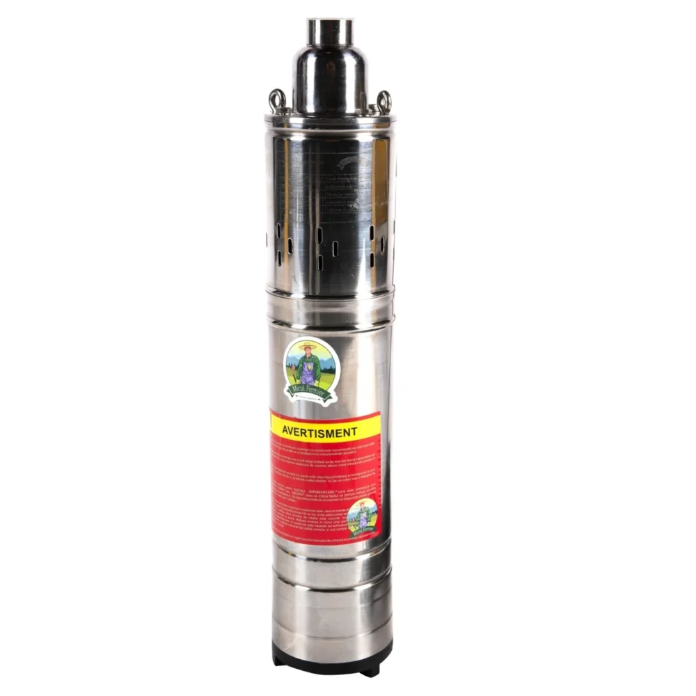 pompa submersibila micul fermier 11 kw debit maxim 3600 lh inaltime maxima de pompare 80m cu snec 1