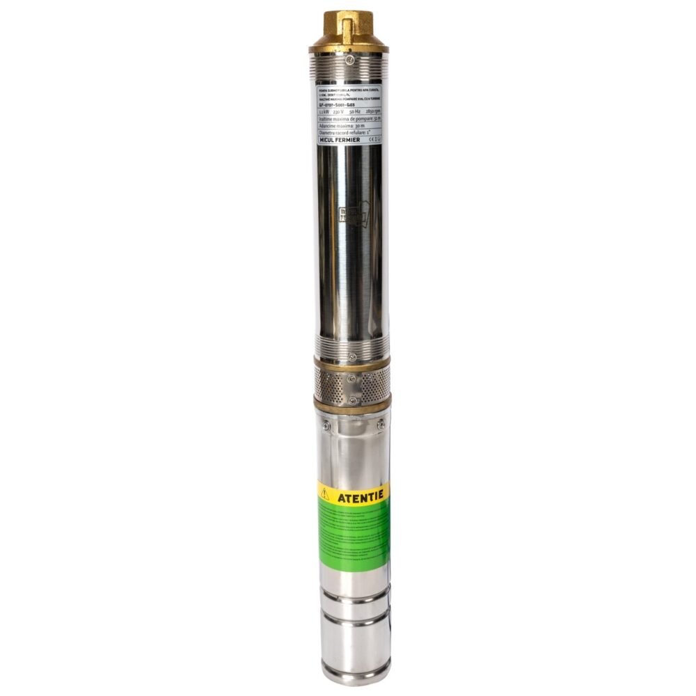 pompa submersibila micul fermier 11 kw debit maxim 3900 lh inaltime maxima de pompare 51m 8 turbine 1