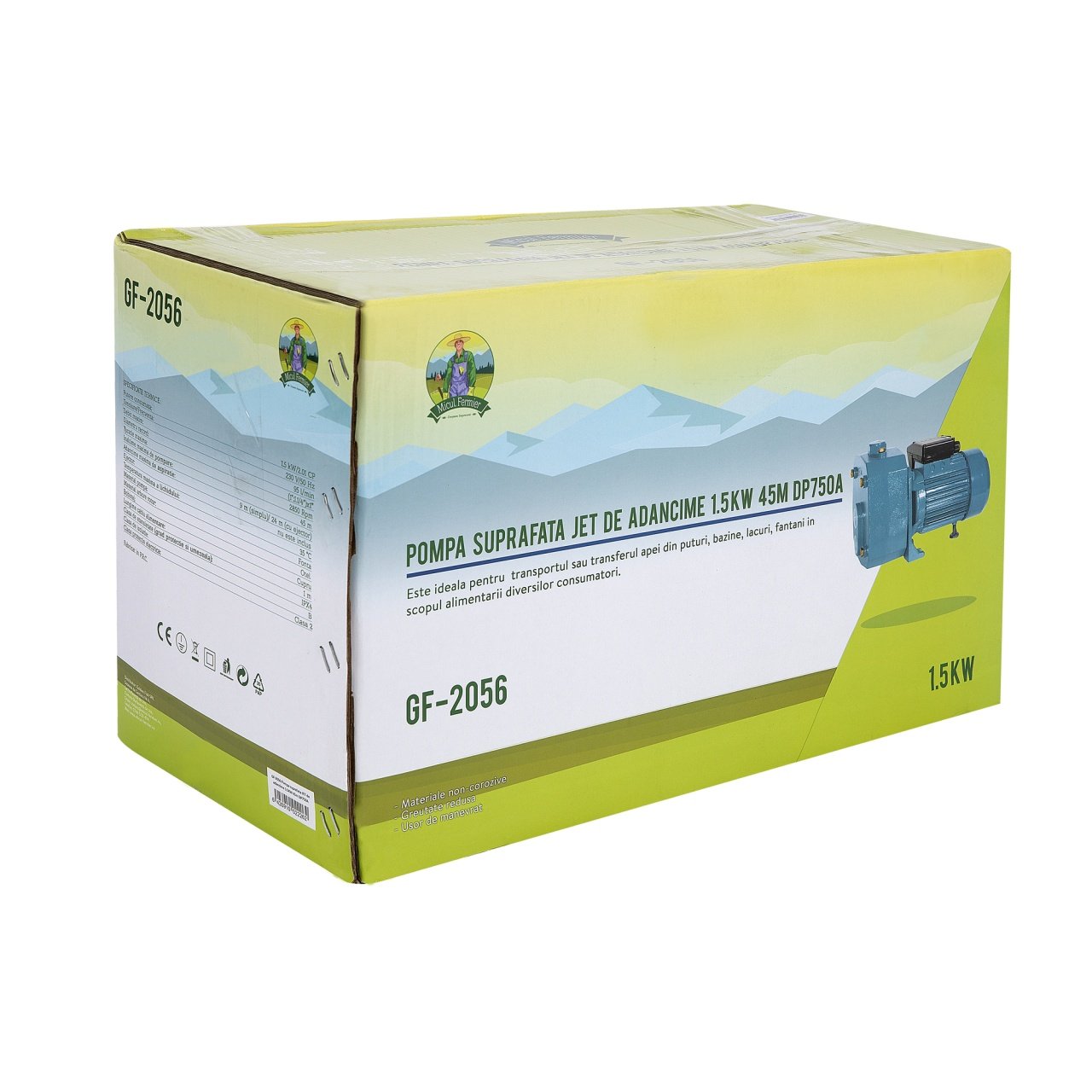 pompa suprafata jet de adancime 15kw 45m dp750a 7