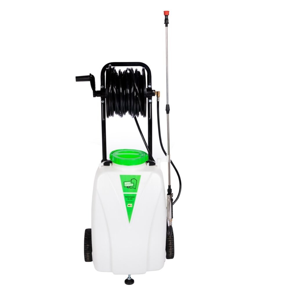 pulverizator cu acumulator micul fermier capacitate 40l cu roti 1