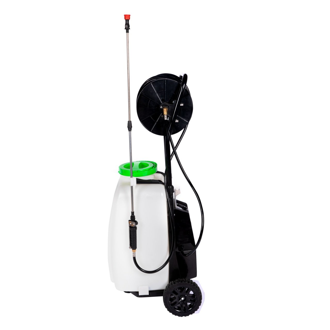 pulverizator cu acumulator micul fermier capacitate 40l cu roti 3