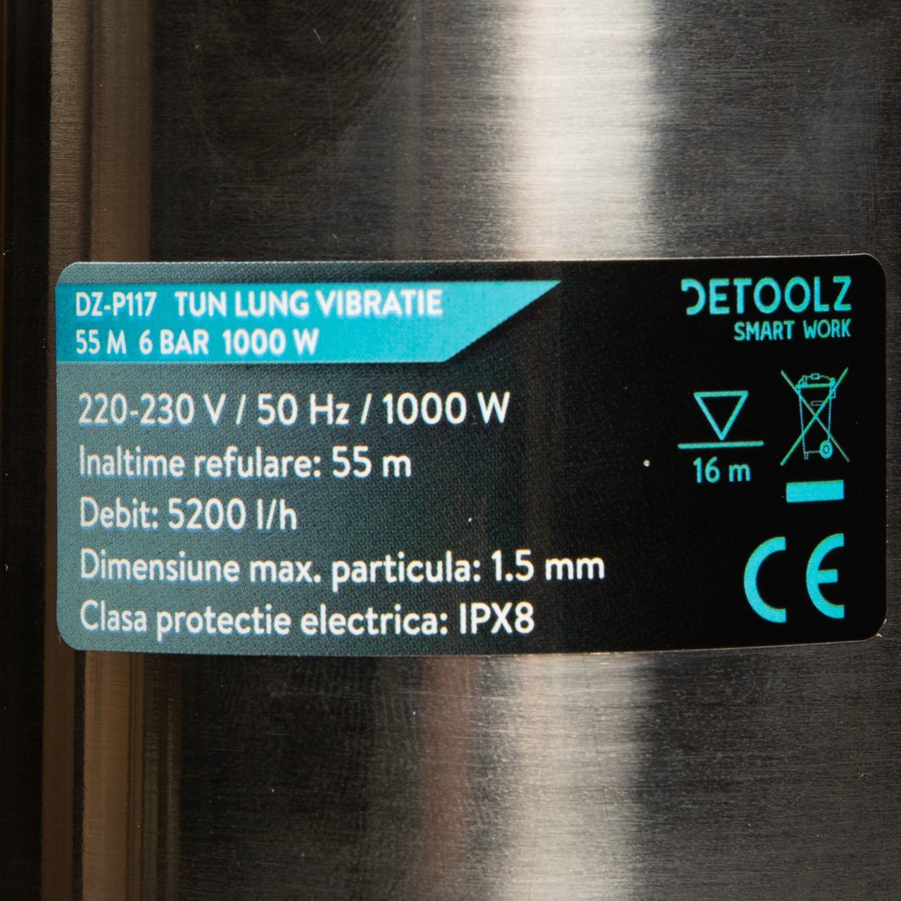 tun lung de adancime 55m 6 bar 1000w 5200 lh 5