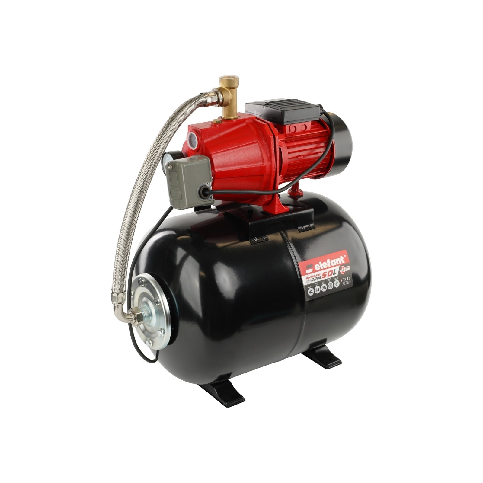 hidrofor elefant autojet100s 850w rezervor 50l debit 60 lmin inaltime refulare 50 m 1